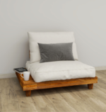 single seater sofa, solid wood sofa