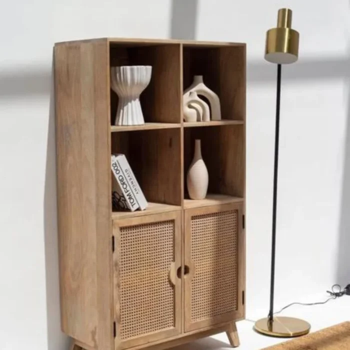 Urban Den Rattan Door Display Cabinet