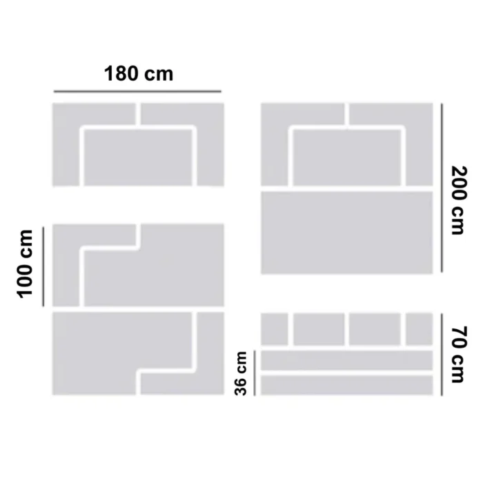 nova sofa bed 180cm cream white 562234 Urban Den Nubo Corduroy Lounge Sofa
