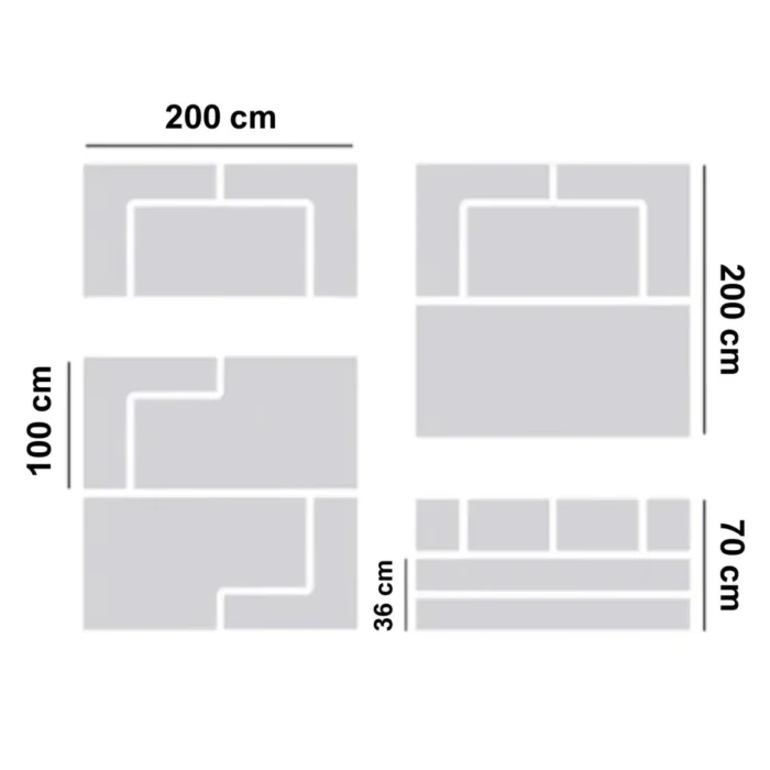 nova sofa bed 200cm moss 481707 Urban Den Nubo Corduroy Lounge Sofa